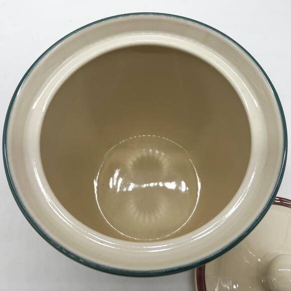 Vtg Pfaltzgraff Juniper Cookies Stoneware Cookie Jar Lid 7.5x7 USA Home Kitchen - Picture 5 of 10